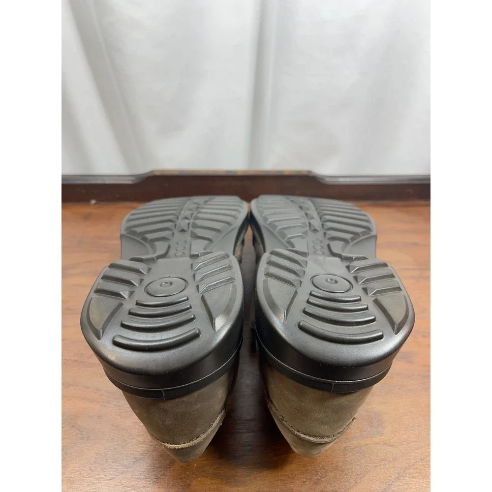ECCO Fusion Slip On Nubuck Men Size EU 47 US 13 Lt Brown  50014402072 Comfort